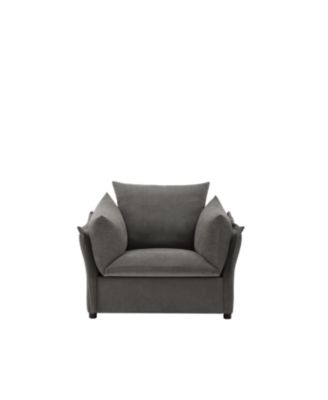 Modern Style Chenille Oversized Armchair Accent Chair Single Sofa Lounge Chair for Living Room, Bedroom