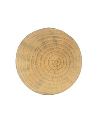 Hollow Side Table, Wood-like texture, Natural Color