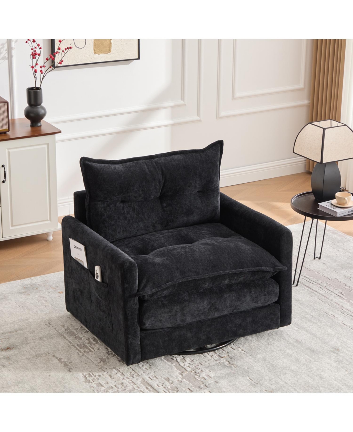 Streamdale Furniture Swivel Barrel Accent Chair