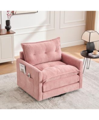 Swivel Barrel Accent Chair - Mid Century Modern