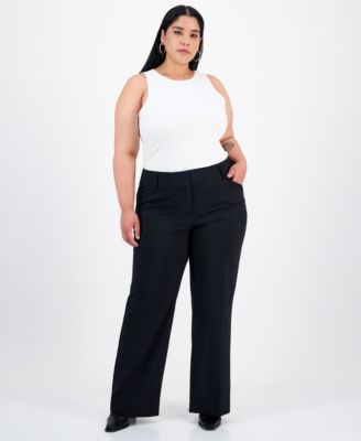Plus and Petite Plus Size Curvy Bootcut Pants, Created for Macy's