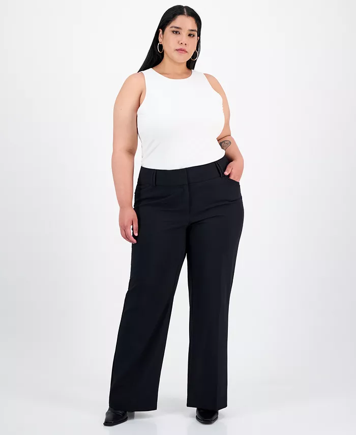 Plus and Petite Plus Size Curvy Bootcut Pants