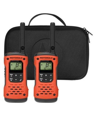 T605_H2OV2 35 mi. Waterproof Two-Way Radio Bright Orange 2-Pack w/ Accessories