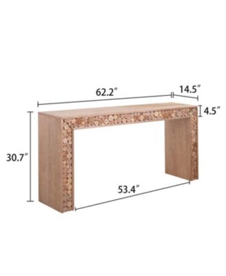 Streamdale Rustic Wood Console Table - 62" Entryway/Sofa Table