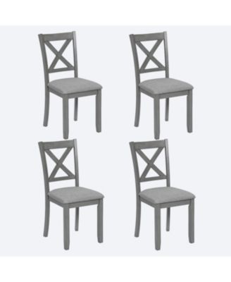 Streamdale   Dining Chairs Set of 4, Padded Seat