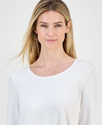 Women's 3/4-Sleeve Scoop Neck Top, Created for Macy's