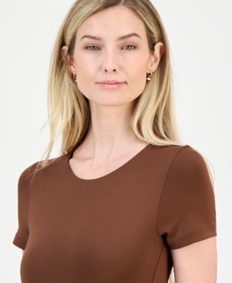 Women's Double-Layered Crewneck Bodysuit