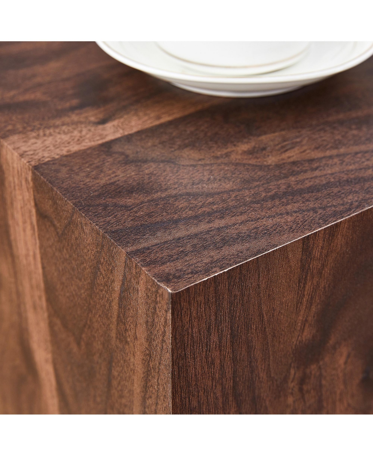 Streamdale Furniture Walnut Wood Grain Coffee Table - Luxurious Design, Living Room Accent