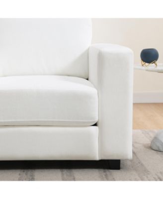 Oversized Chenille Accent Chair, Washable Cover