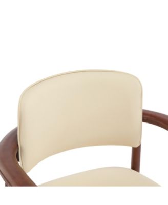 2-Pack Dining Chairs, Rubber Wood, PU Foam Seat