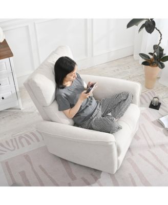  Fabric Rocker Recliner Chair - Gray