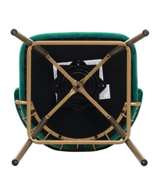 Streamdale 26" Swivel Bar Stools Set of 2, Upholstered with Backs, Green