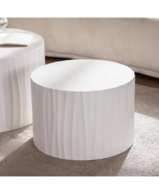  Nesting Coffee Table Set - Round Wood Modern Accent Tables