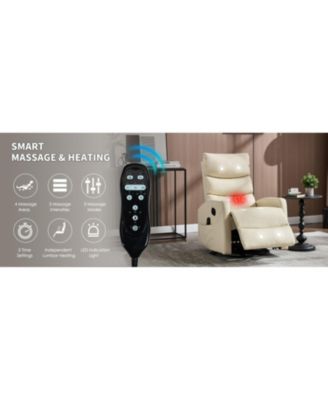 Streamdale Heat Massage Rocker Swivel Recliner Chair