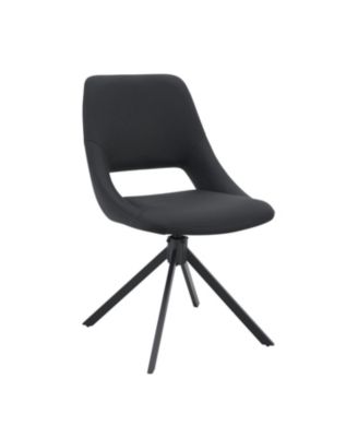 Swivel Dining Chairs Set of 2, Gold Mesh Leather, High Back