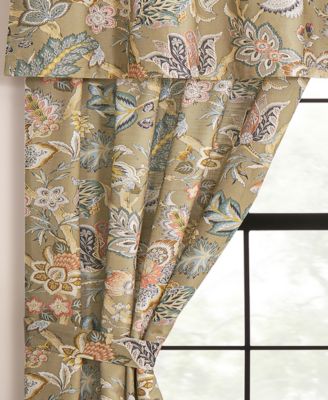 Belle Floral Tailored Window Valance, 80" x 17"