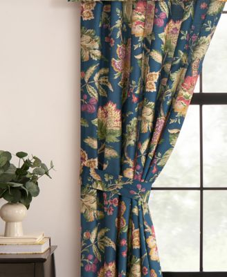 Secret Garden Floral Tailored Drapery Panel Set, 50" x 84"