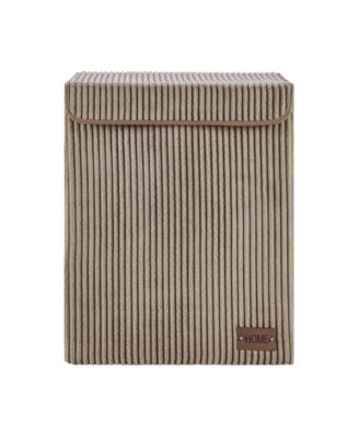 Collapsible Corduroy Laundry Hamper Storage