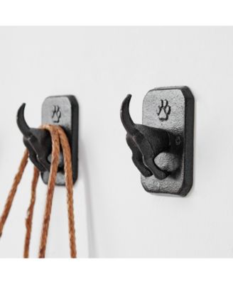 4 Piece Dog Tail Wagging Decorative Wall Hook Set
