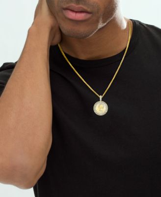 Men's Diamond Charm (1/6 ct. t.w.) in 10k Yellow Gold