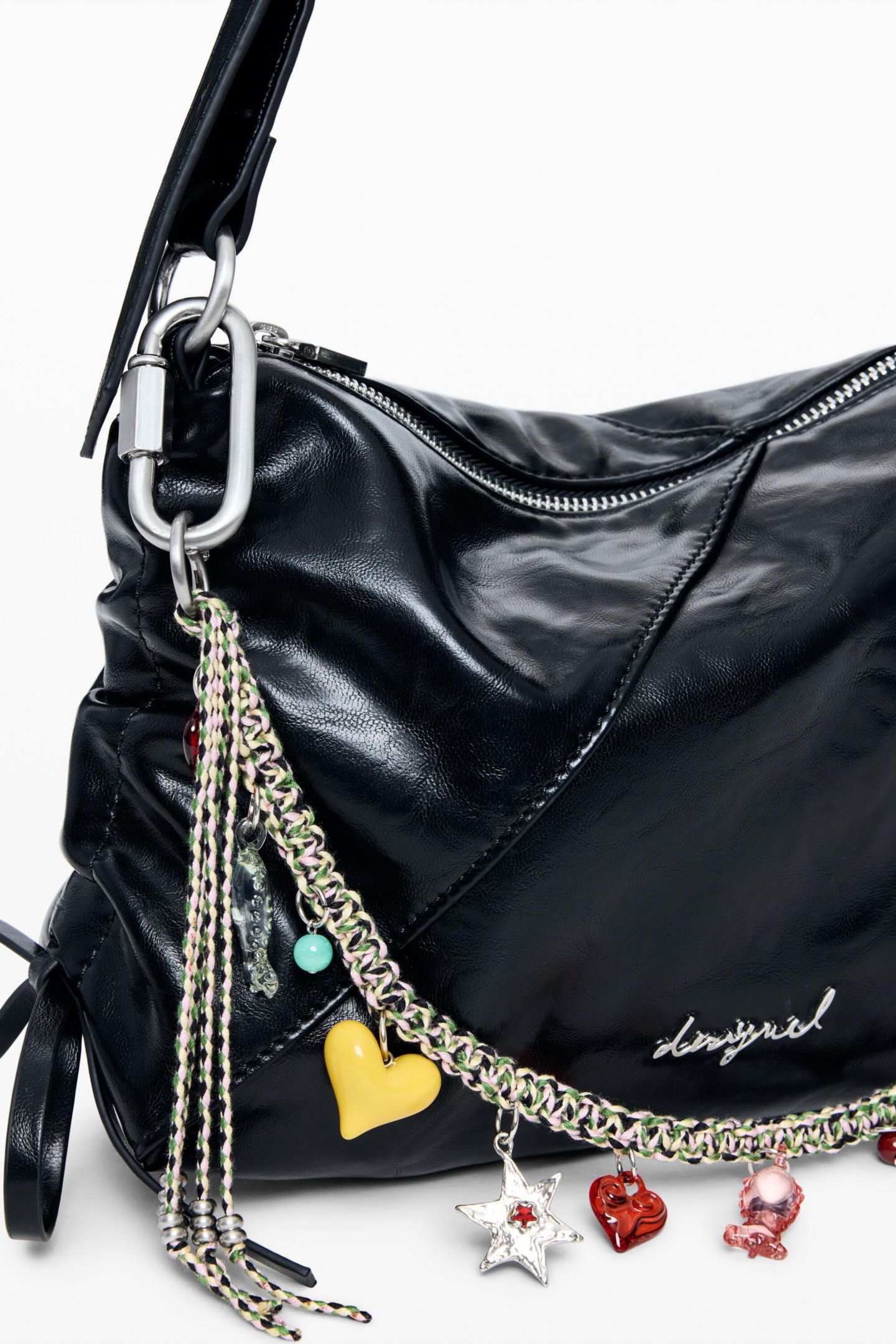 Женская сумка Desigual Leather-Effect, цвет: Чёрный — фото 6