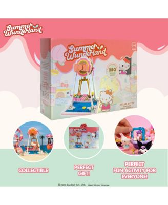 Sanrio Hello Kitty and Friends  Summer Wunderland  Water Theme Park Building Block Set Fan Gift, Party Favor, Stress Relief, Collectible Toy