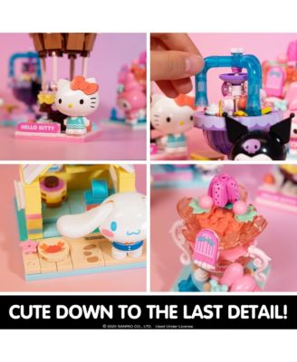 Sanrio Hello Kitty and Friends  Summer Wunderland Mini  Cute Water Theme Park Building Block Set Fan Gift, Party Favor, Collectible Toy