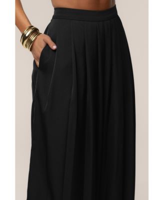 Women's Clara Wide Leg Pleated Trousers