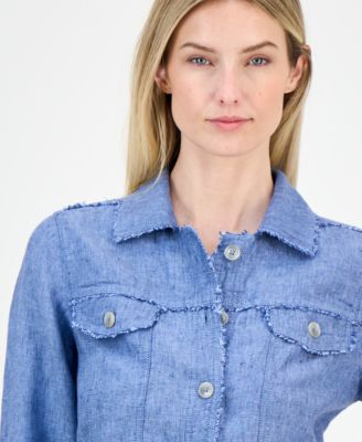 Women's 100% Linen Jacket, Created for Macy's