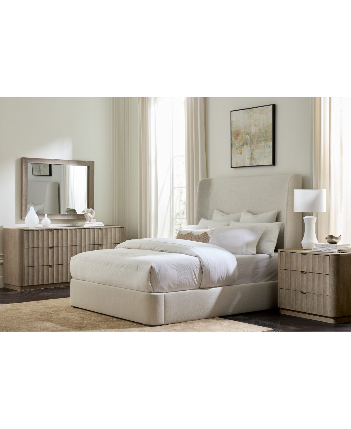 Bernhardt 28" Wood Loggia Mirror