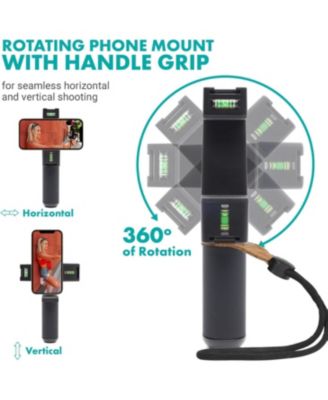 iVlogger-PRO Wireless Vlogging Kit for iPhone/Android with Dual Wireless Mics, RGB Light, Tripod + More