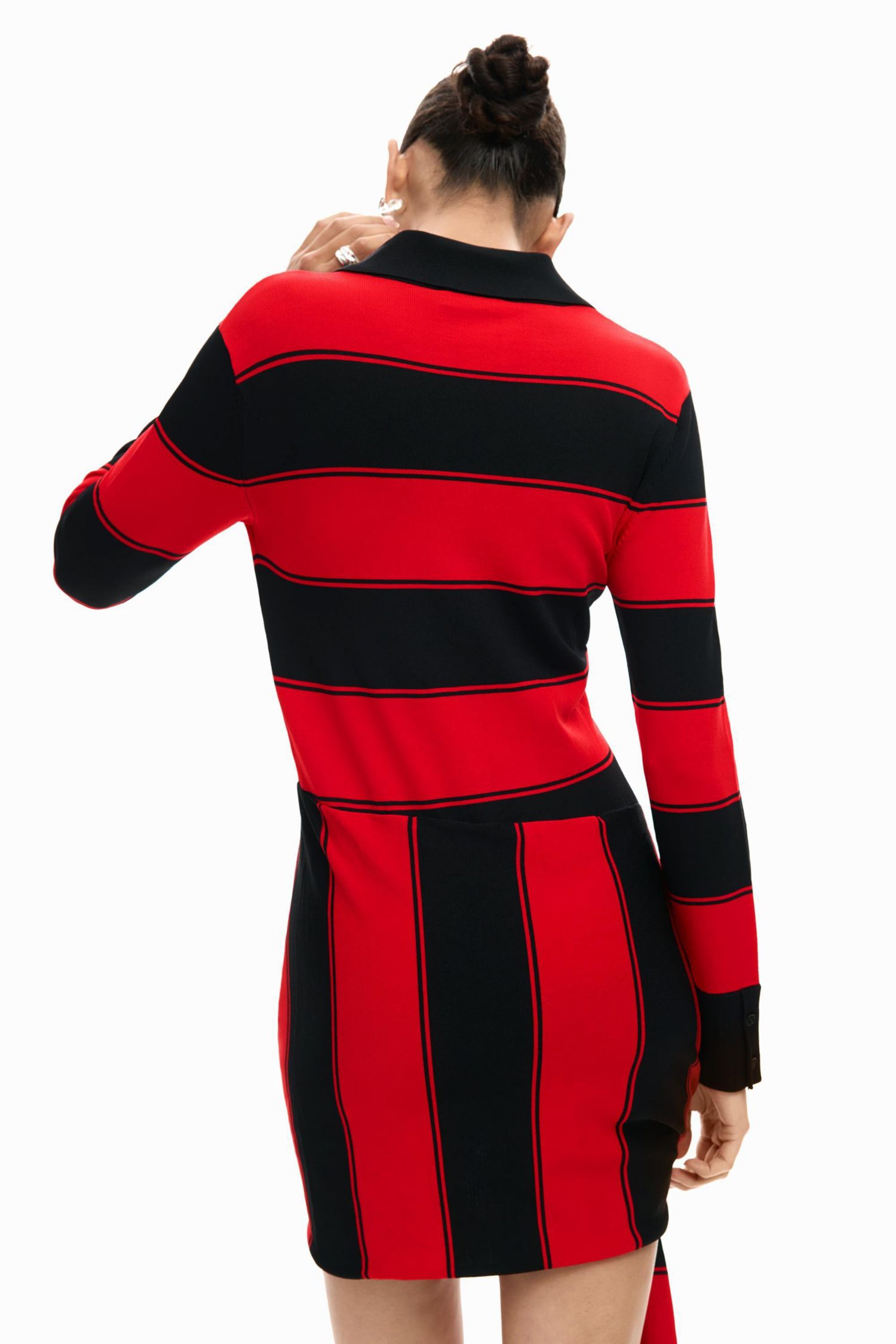 Women's Draped Polo Dress