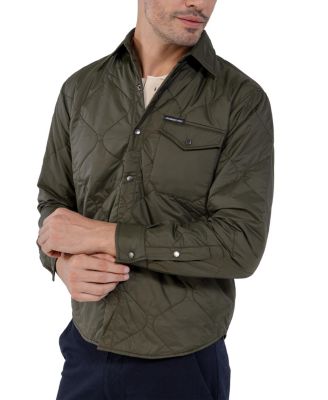 Men's Quilted Shirt Jacket