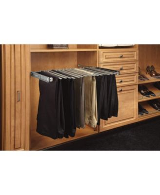 30" Pullout Closet Wire Pant Rack for 16 Pairs, Chrome, PSC-3014CR