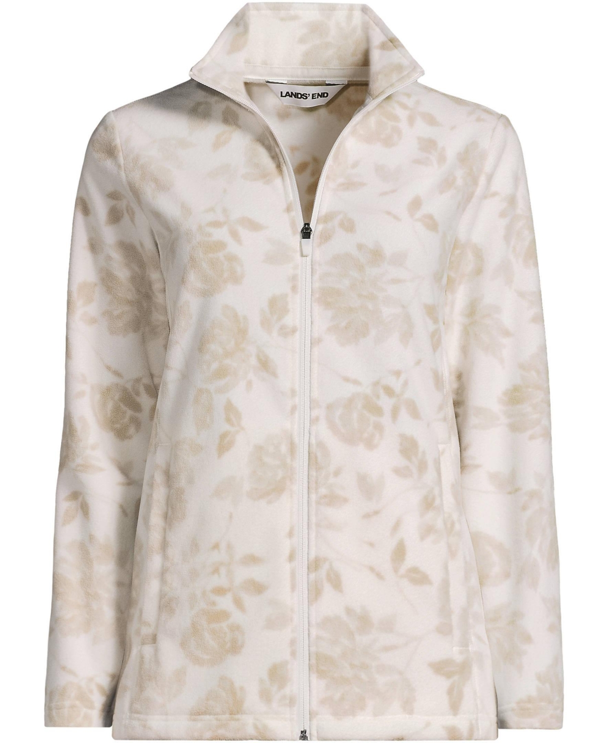 Lands' End Women's Anyweather Fleece Full Zip Print Jacket