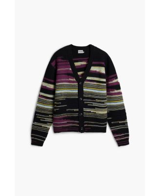 Men's Striped cardigan sweater