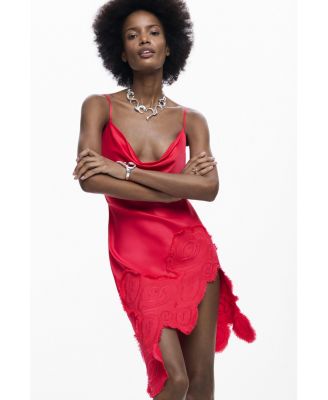 Women's Asymmetric slip dress