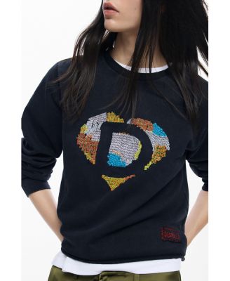 Women's Sweatshirt Logo Beads