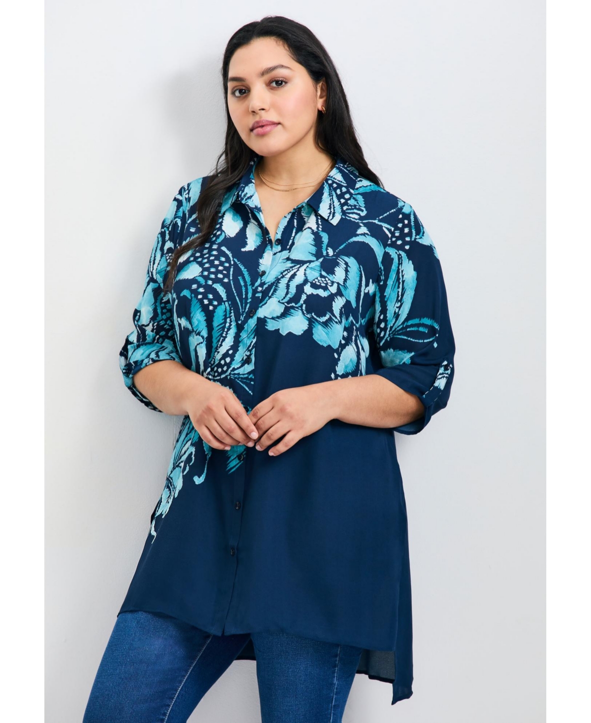 Avenue Women's Rita Placement Print Blouse