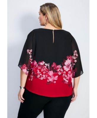 Women's Love Story Overlay Blouse