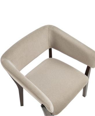 Blake Faux Mohair Upholstered 26" Beech Wood Dining Armchair