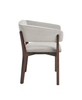 Blake Faux Mohair Upholstered 26" Beech Wood Dining Armchair