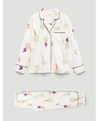 Women's Long Sleeve Brushed Cotton Pyjamas