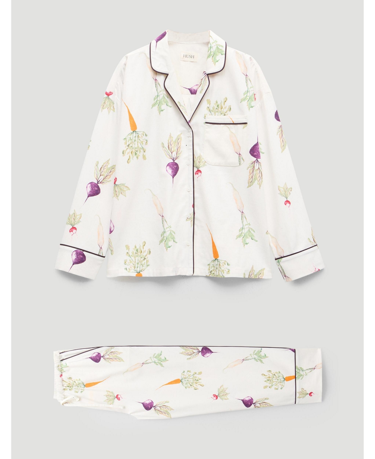 Hush Women's Long Sleeve Brushed Cotton Pyjamas