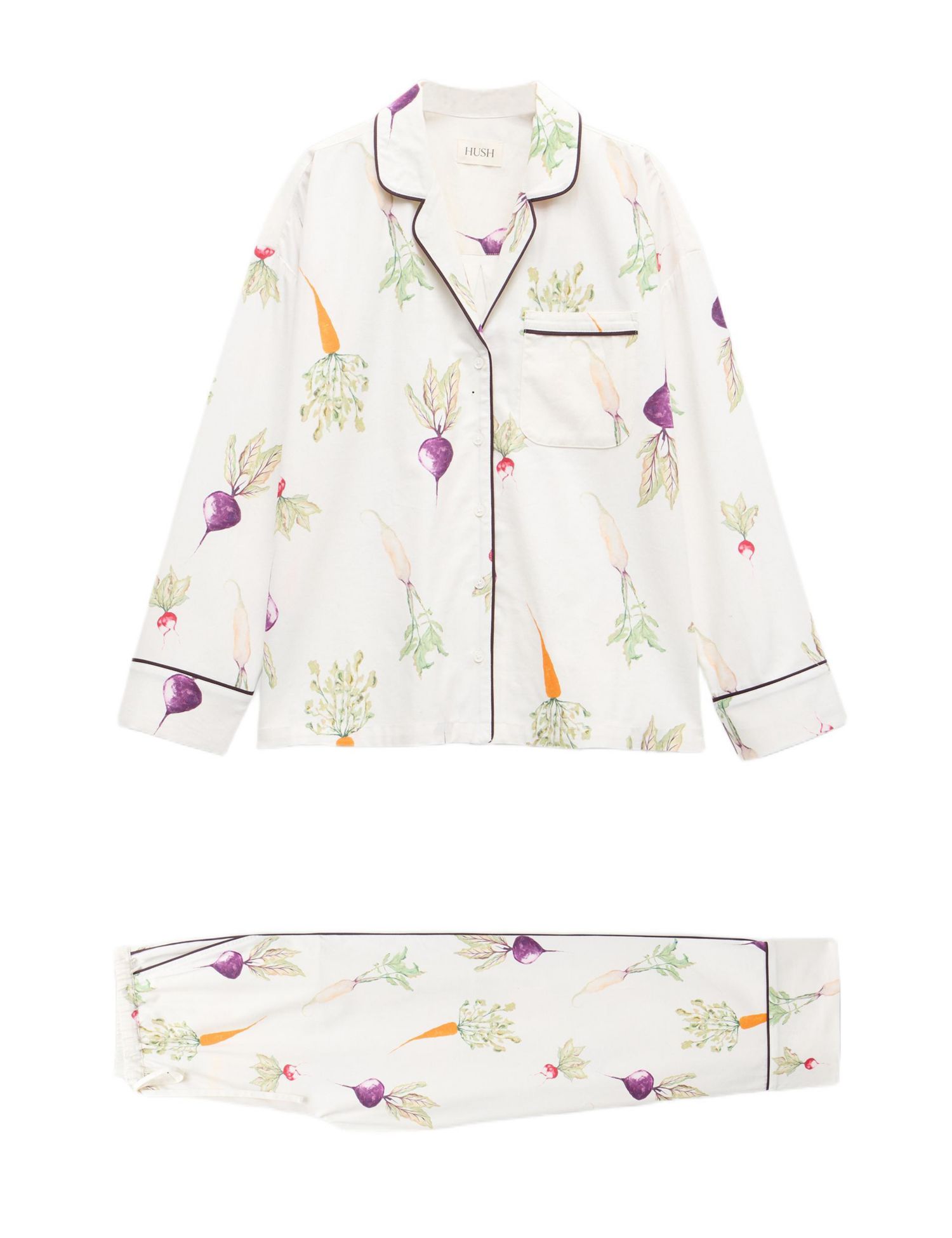 Women's Long Sleeve Brushed Cotton Pyjamas