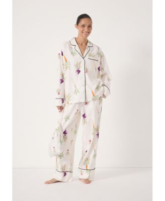 Women's Long Sleeve Brushed Cotton Pyjamas