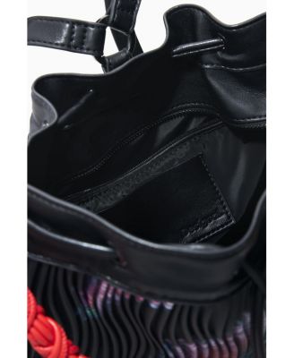 Women's Medium backpack with floral texture