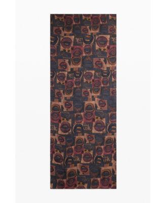 Women's Rectangular Scarf Lips