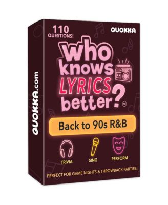 Who Knows Lyrics Better? 110 Questions – 90s R&B Music Trivia & Singing Game for Parties