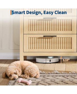 5-Drawer Modern Fluted Dresser Bedroom Chest, Fluted Drawers with Metal Handle, Large Storage Cabinet for Nursery, Living Room